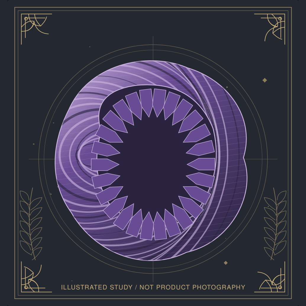 Decorative mineral illustration of Amethyst.