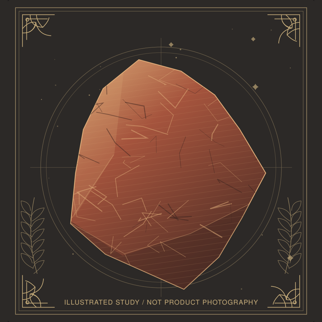 Decorative mineral illustration of Jasper.