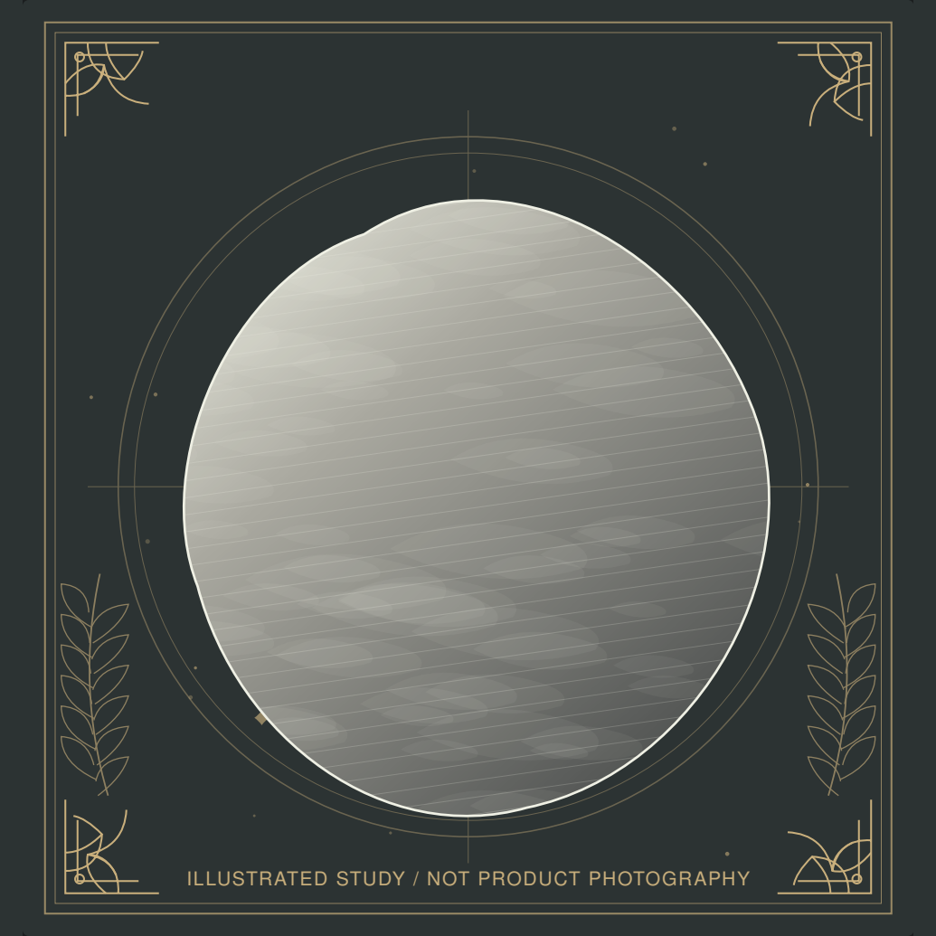 Decorative mineral illustration of Moonstone.