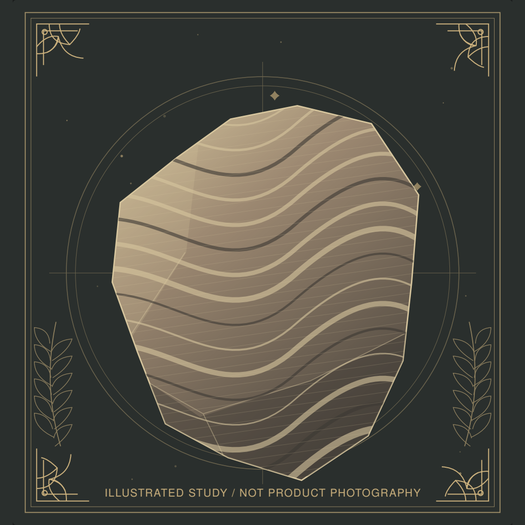 Illustrated geological folio of Rhyolite and Patterned Volcanic Stones; an interpretive specimen study.