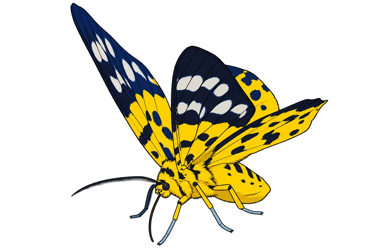 Dysphania militaris, ventral view