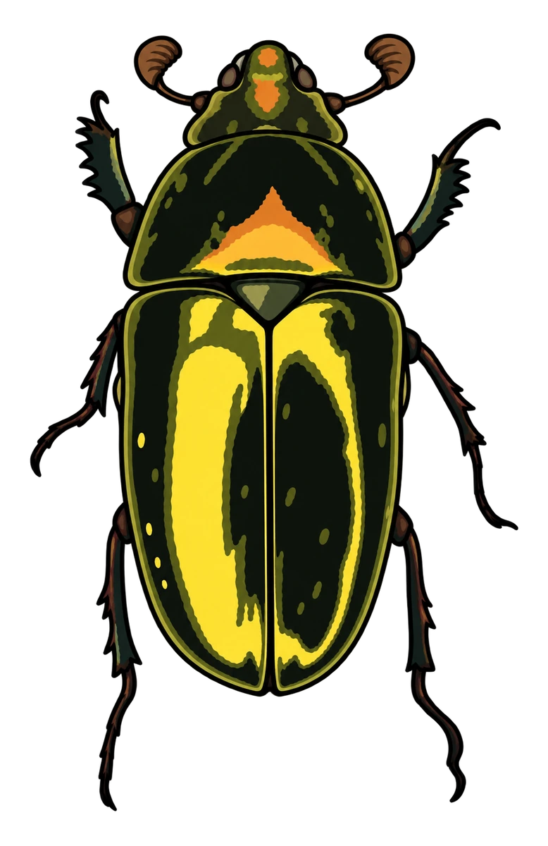 Lamprima adolphinae, dorsal view