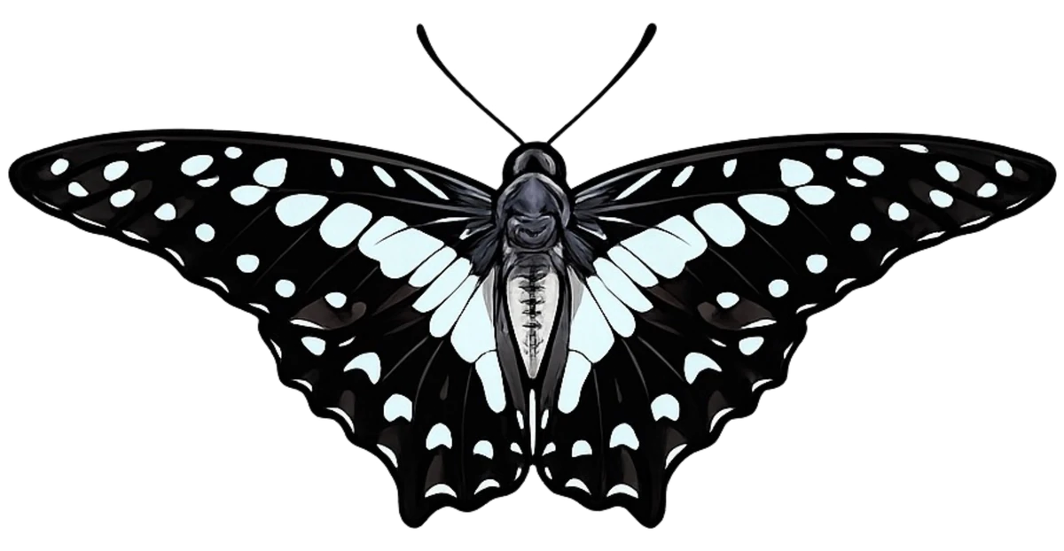 Forward flight study in Scott Schubr’s Graphium doson artwork.