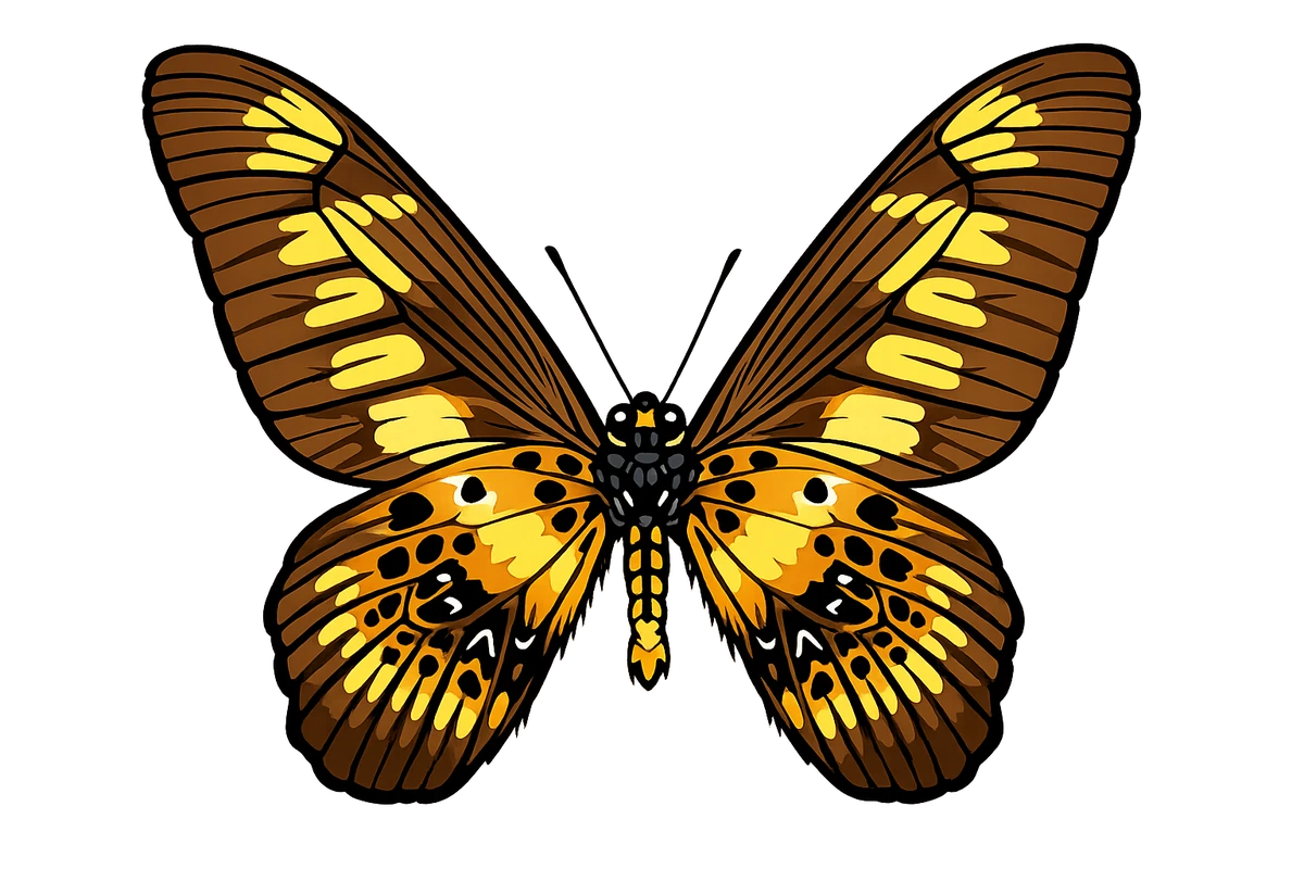 Open-wing ventral study in Scott Schubr’s Graphium latreillianus artwork.