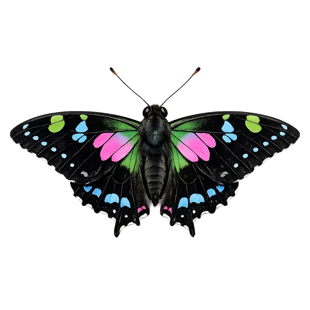 Forward glide study in Scott Schubr’s Graphium weiskei artwork.
