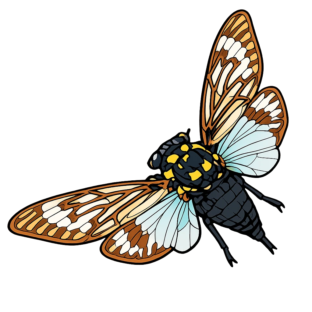 Spread-wing ventral study in Scott Schubr’s Tosena splendida artwork.
