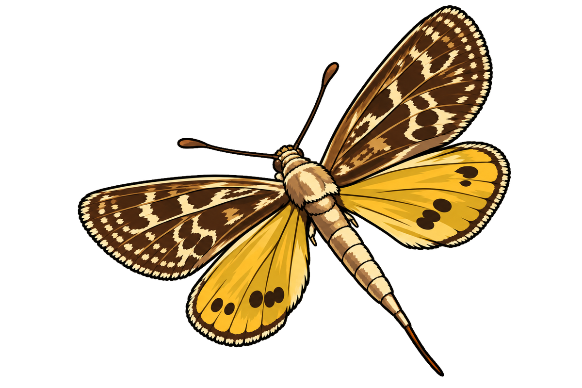 Synemon plana, female dorsal view