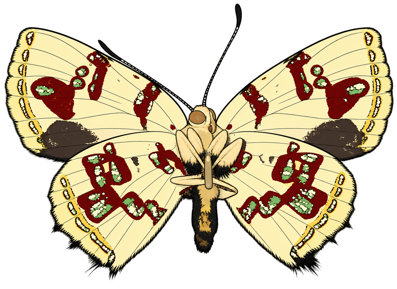 Anteros formosus, male ventral view