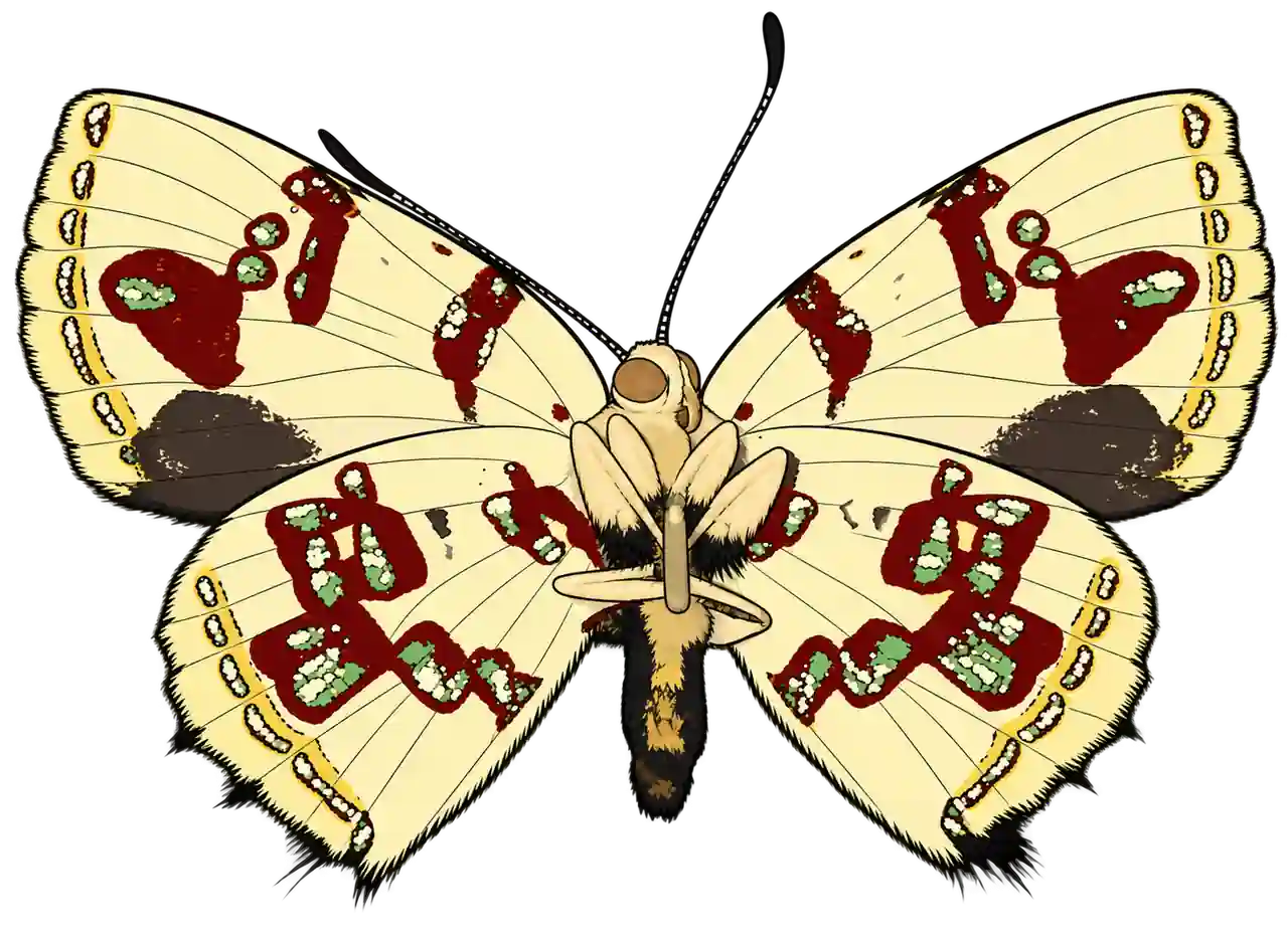 Anteros formosus, male ventral view